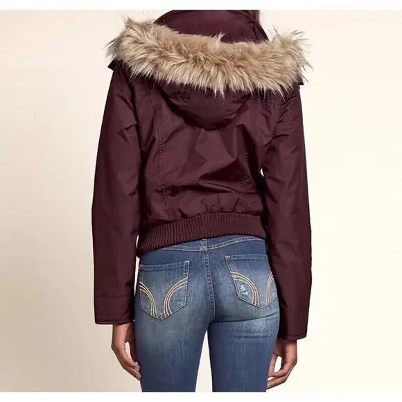 Hollister Omen's All-weather Hooded Bomber Jacket - M - Picture 3 of 5